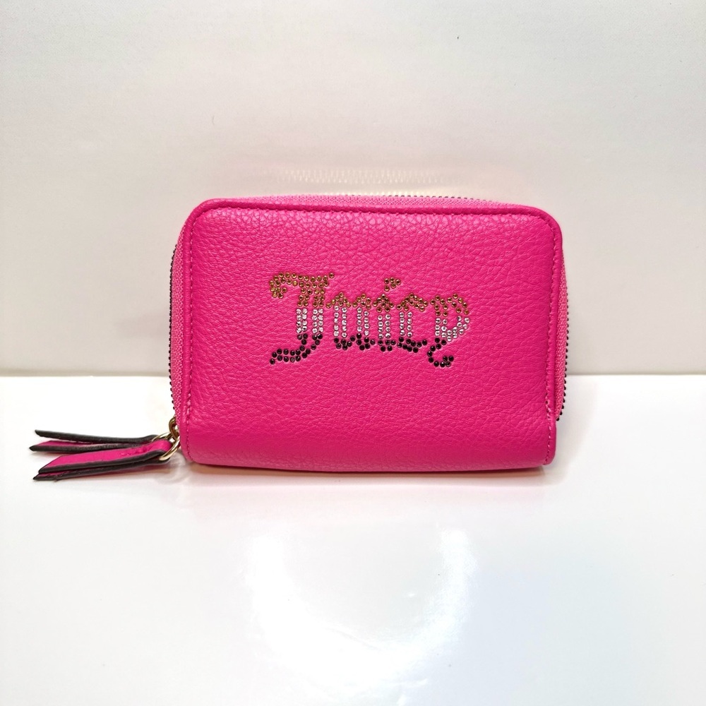 Juicy Couture “Breaking the Rules” Zip Around Wallet – Hot Pink - Picture 2 of 8